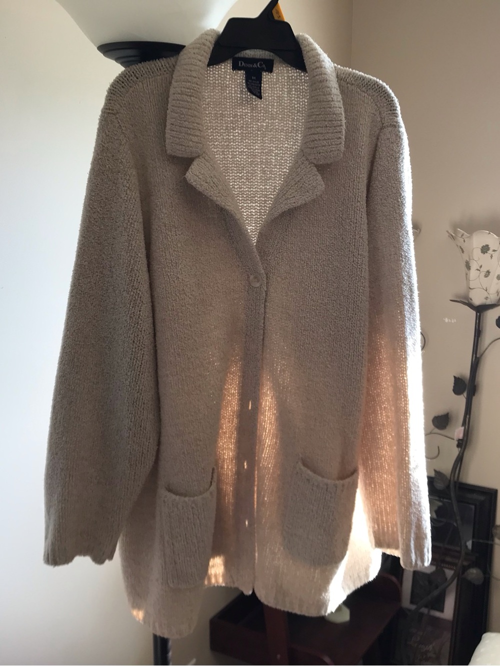 Denim & Co Classic Cardigan 3X